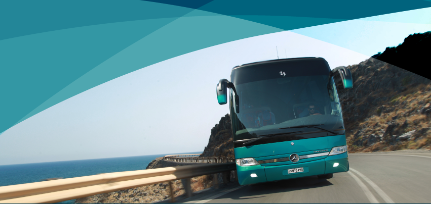 Kreta Bus - Präsenz auf dem Weg zum Flughafen