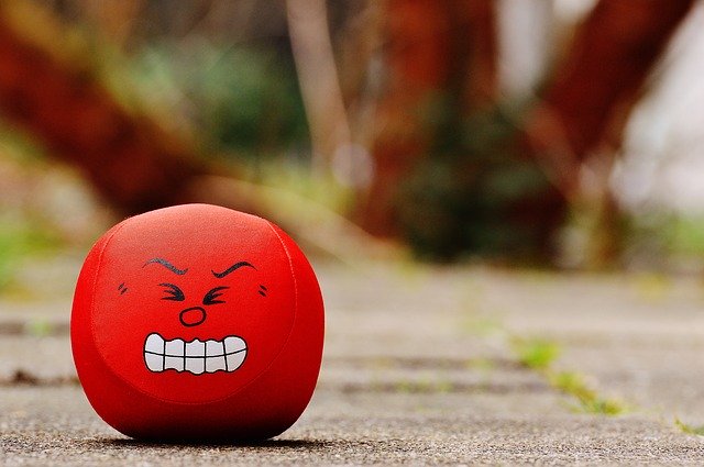 Wut - roter Smiley - Lösungsfähigkeit